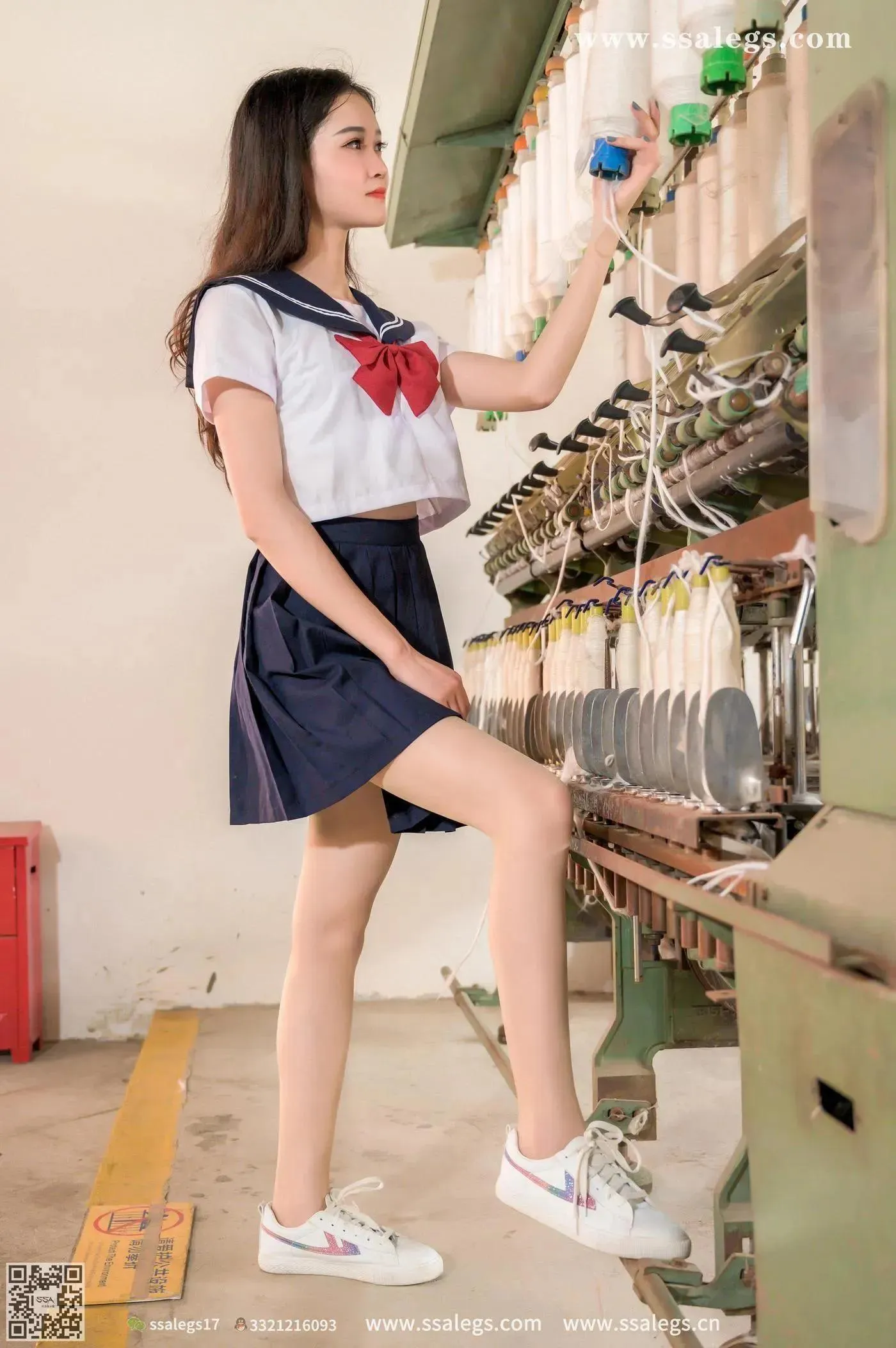 [SSA丝社]超清写真 NO.422 漫漫白色jk制服肉丝写真(下) [84P]插图6